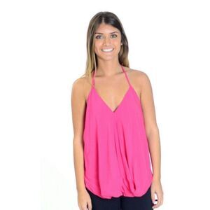 Bishop & Young Bailey Neck Halter Top Crossover L